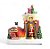 Cenário de Natal Casa Bota Noel 22x16x23cm com Luz, Som e Movimento - Ref 1039274 Cromus - Imagem 1