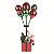 Boneco Papai Noel Sentado na Caixa de Presentes com Balões 82x39cm - Ref 1068607 Cromus - Imagem 1