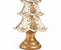 Enfeite Árvore de Resina Branca com Dourado 30cm - Ref 1068878 Cromus - Imagem 3