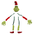 Pick Decorativo Grinch Para Árvore com 5 Peças - Ref 1092862 Cromus - Imagem 1