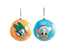 Bolas de Natal Disney Donald e Margarida 10cm com 2 Un - Ref 10190463 Cromus - Imagem 1