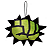 Enfeite Pendurar Soco Hulk Pelucia 10cm - Ref 1595232 Cromus - Imagem 1