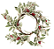 Guirlanda de Natal Folhas e Frutas Vermelho e Branco 40cm - Ref 1002459 Cromus - Imagem 1