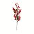 Galho de Natal Azevinhos Vermelho com Folhas Verdes 64cm - Ref 1087469 Cromus - Imagem 1