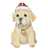 Cachorro Labrador de Resina Sentado com Gorro Noel 7.5cm com 1 Un- Ref 3111350 Cromus - Imagem 3