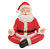 Papai Noel de Resina Fazendo Yoga 13,6cmX15,9cm - Ref 3111465 Cromus - Imagem 1