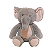 Pelúcia Elefante Cinza 24cm - Ref 3114424 Cromus - Imagem 1