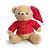 Urso de Pelúcia com Camisa Hohoho 27cm - Ref 1007410 Cromus - Imagem 1