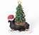 Enfeite de Resina Cachorro com Filhotes e Pinheiro com Luz 2AAA 21cm - Ref 1085956 Cromus - Imagem 5