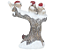 Tronco de Resina com Passarinhos Usando Gorro Noel e Led 19cm - Ref 3108457 Cromus - Imagem 2