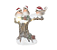 Tronco de Resina com Passarinhos Usando Gorro Noel e Led 19cm - Ref 3108457 Cromus - Imagem 1