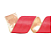 Fita Aramada Dupla Face de Veludo Vermelho Verso Metal Dourado 6,3cmx9,14m - Ref 3101486 Cromus - Imagem 1