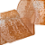 Fita Aramada de Natal Branco Trabalhada Glitter Ouro 6,3cmx9,14m - Ref 1073575 Cromus - Imagem 5