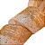 Fita Aramada de Natal Branco Trabalhada Glitter Ouro 6,3cmx9,14m - Ref 1073575 Cromus - Imagem 6