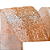 Fita Aramada de Natal Branco Trabalhada Glitter Ouro 6,3cmx9,14m - Ref 1073575 Cromus - Imagem 7