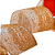 Fita Aramada de Natal Branco Trabalhada Glitter Ouro 6,3cmx9,14m - Ref 1073575 Cromus - Imagem 3
