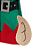 Gorro de Natal Elfo Papai Noel Verde com Orelhas 30cmX43cmX0,2cm - Ref 3102684 Cromus - Imagem 3