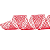 Fita Aramada de Natal Voal Vermelho com Estampa Missioni de Glitter 6,3x914cm - Ref 1614540 Cromus - Imagem 1