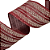 Fita Aramada de Natal Linho Marsala com Chevron e Poá Glitter Chá 6,3cmx9,14m - Ref 3103170 Cromus - Imagem 5