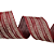Fita Aramada de Natal Linho Marsala com Chevron e Poá Glitter Chá 6,3cmx9,14m - Ref 3103170 Cromus - Imagem 4