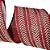 Fita Aramada de Natal Linho Marsala com Chevron e Poá Glitter Chá 6,3cmx9,14m - Ref 3103170 Cromus - Imagem 8