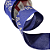 Fita Aramada de Natal Linho Azul com Estampa de Ramos Glitter Chá 6,3cmx9,14m - Ref 3104315 CromuS - Imagem 9