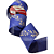 Fita Aramada de Natal Linho Azul com Estampa de Ramos Glitter Chá 6,3cmx9,14m - Ref 3104315 CromuS - Imagem 5
