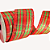 FIta Aramada de Natal Vermelha com Listras Verdes 6,3cmx9,14m - Ref 1073488 Cromus - Imagem 1