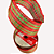 FIta Aramada de Natal Vermelha com Listras Verdes 6,3cmx9,14m - Ref 1073488 Cromus - Imagem 3