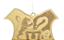 Pingente Brasão Harry Potter Acrilico Dourado 12cm - Ref 1092639 Cromus - Imagem 3