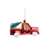 Enfeite Pendurar Caminhonete Vermelha com Pinheiro 11x5cm com 2 Un - Ref 1106207 Cromus - Imagem 1