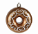 Enfeite Pendurar Donuts Brilho e Fosco Chá 8cm com 2 Un - Ref 1070236 Cromus - Imagem 3