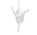 Enfeite Pendurar Bailarina de Acrilico com Glitter 15cm - Ref 1087685 Cromus - Imagem 2