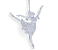 Enfeite Pendurar Bailarina de Acrilico com Glitter 15cm - Ref 1087685 Cromus - Imagem 1