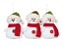 Enfeite de Pendurar Bonecos de Neve com 3Un- Ref 1023953 Cromus - Imagem 1