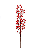 Galho de Natal Berry Vermelho com Galhos 59cm - Ref 3100061 Cromus - Imagem 1