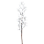 Galho de Natal Berry Branco Metalizado 59cm - Ref 3100060 Cromus - Imagem 1