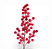 Galho de Natal Azevinho Vermelho Aveludado 55cm - Ref 3119800 Cromus - Imagem 4