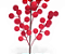 Galho de Natal Azevinho Vermelho Aveludado 55cm - Ref 3119800 Cromus - Imagem 5