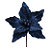 Flor de Natal Poisentia de Veludo Azul Petroleo 25cm - Ref 3102551 Cromus - Imagem 1