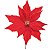 Flor de Natal Poisentia Vermelha de Veludo Com Borda Dourada 30cm - Ref 1024432 Cromus - Imagem 1