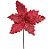 Flor de Natal Poisentia de Veludo Vermelho com Glitter 26cm - Ref 3100375 Cromus - Imagem 1