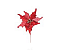 Flor de Natal Poisentia Petalas Fios Metalizados Vermelho 30cm - Ref 1102579 Cromus - Imagem 1