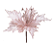 Flor de Natal Poisentia de Cetim Rosa Claro com Glitter 20cm - Ref 1016837 Cromus - Imagem 1