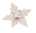 Flor de Natal Poisentia de Linho Cru com Miolo Branco 15cm - Ref 1022184 Cromus - Imagem 1