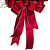 Guirlanda Decorada de Natal Bolas e Flores Vermelha com Laço Veludo 45x70cm - CCS Decorações - Imagem 2