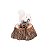 Enfeite Esquilo Branco no Tronco Nevado 17x17x17cm - Ref 1921590 Cromus - Imagem 1