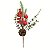 Galho de Natal Eucalipto com Frutas Vermelhas e Pinha 35cm - Ref 1087444 Cromus - Imagem 1