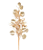 Galho de Natal Eucalipto e Frutas Douradas Metalizado 70cm - Ref 1022150 Cromus - Imagem 3