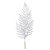 Galho de Natal Folhas de Samambaia Prata 70cm - Ref 1041402 Cromus - Imagem 1